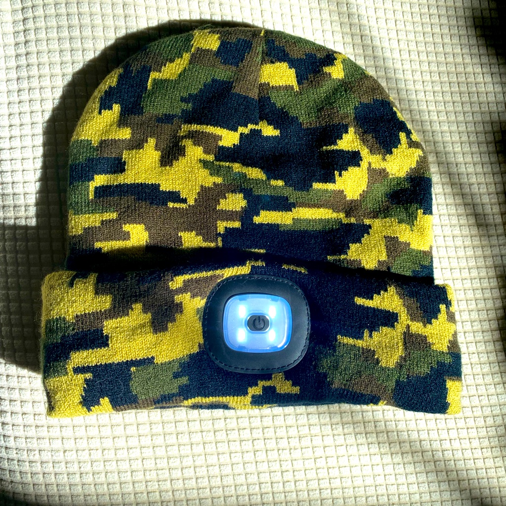 Camouflage Beanie With Led Light